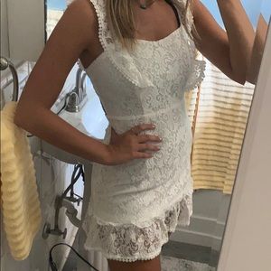 White lace dress